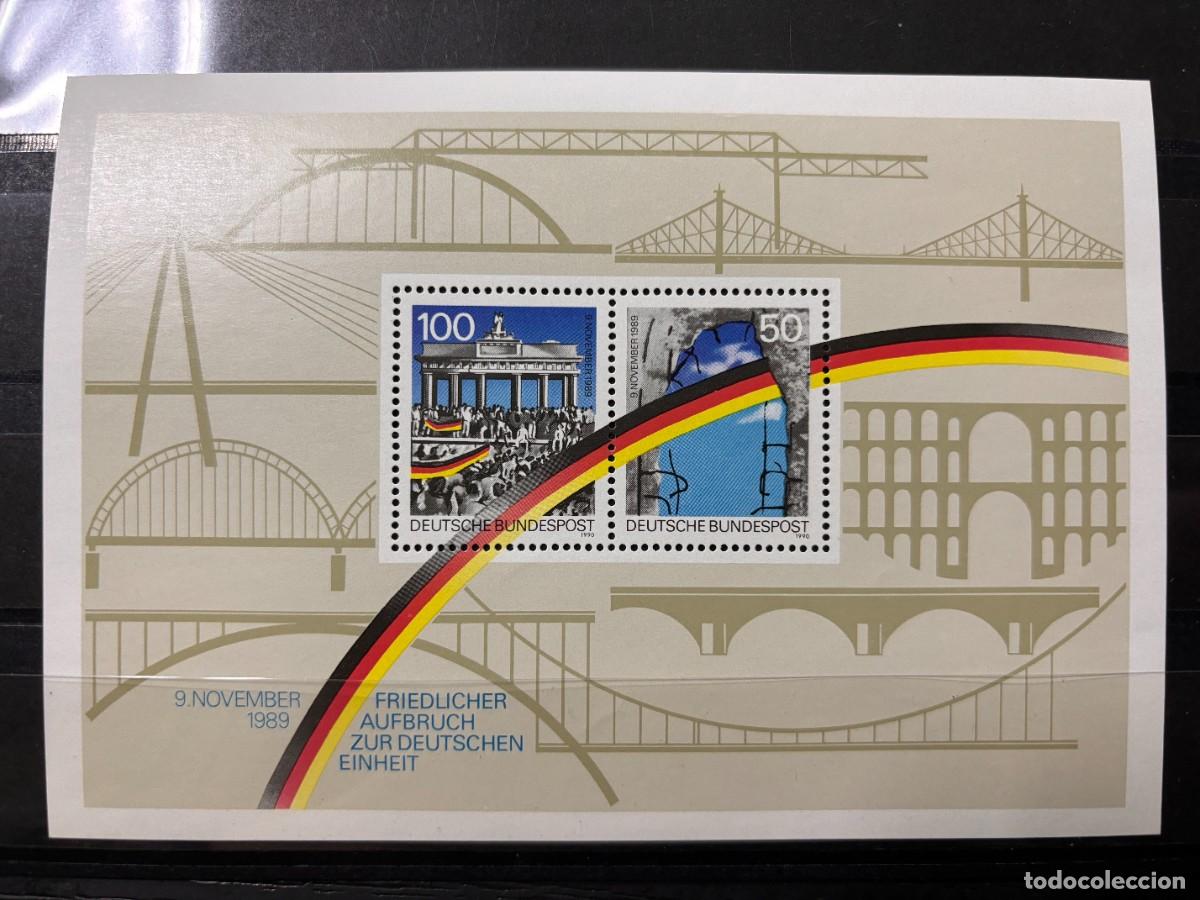 Francobolli: ALEMANIA, REPUBLICA FEDERAL. 1990. YVERT BF21.HOJA BLOQUE. APERTURA MURO BERLIN.NUEVO.SIN FIJASELLOS