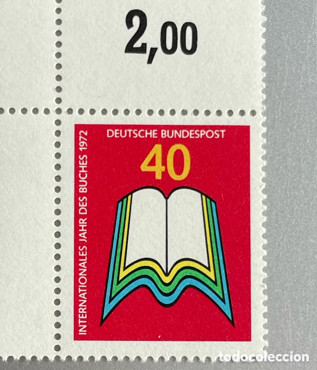 Briefmarken: Alemania. A&ntilde;o internacional del libro. 1972