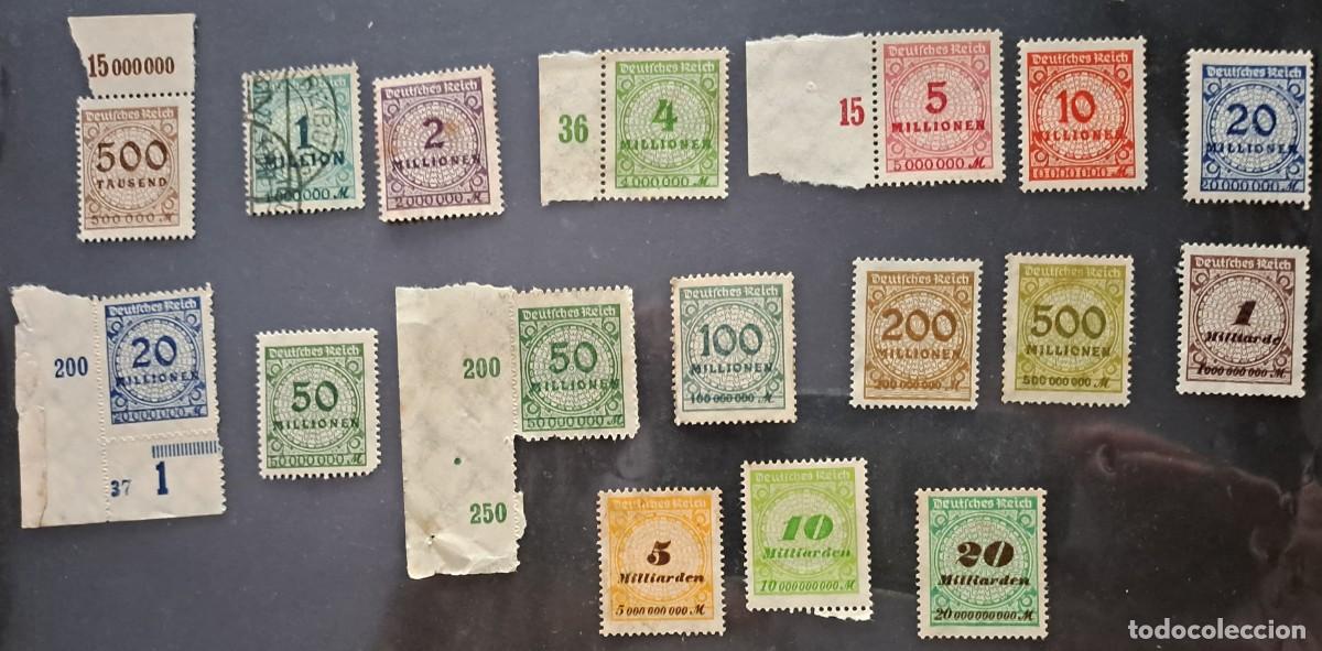 Sellos: Sellos Imperio Aleman 1923. Cifras - Foto 1