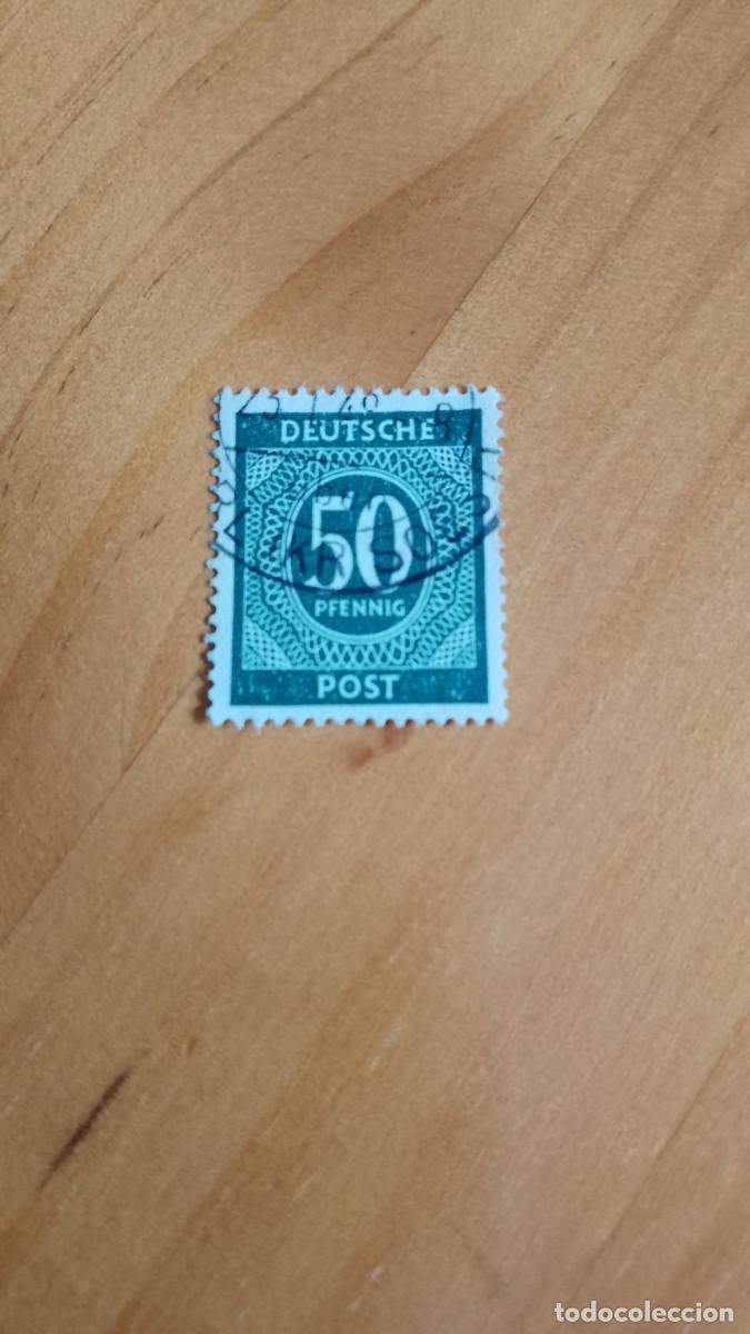 Francobolli: ALEMANIA, DEUTSCHE - V/F 50 PFENNIG - NUMERAL, CIFRAS