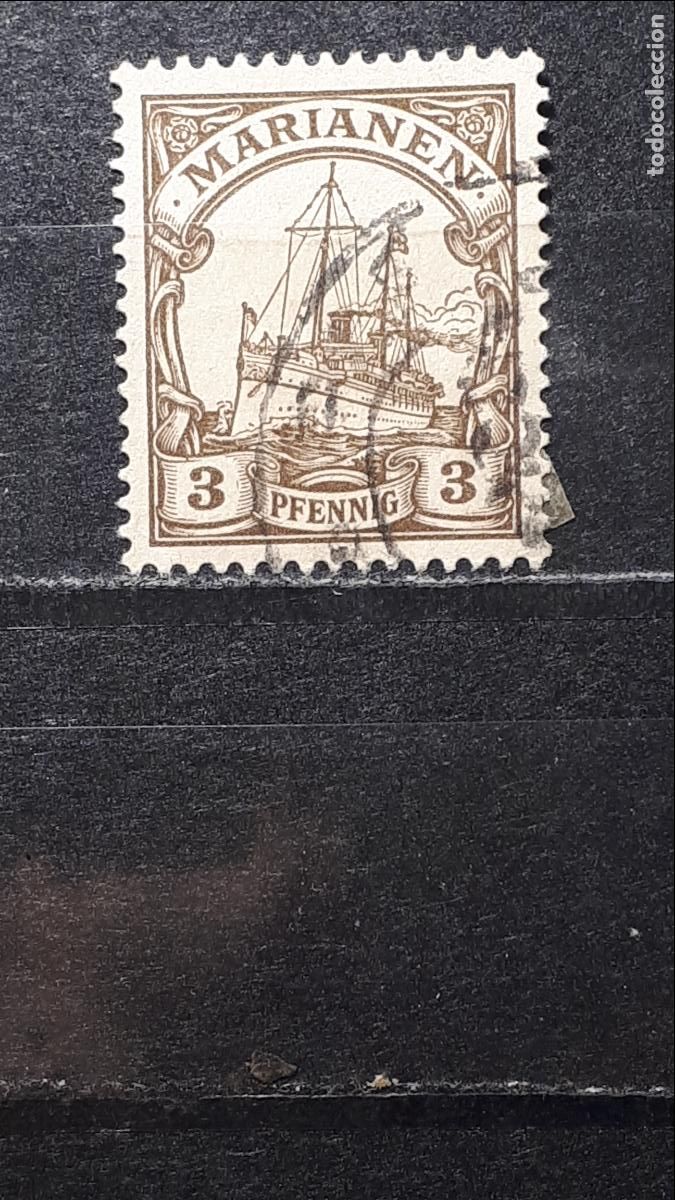 Sellos: MARIANAS, &deg;. A&Ntilde;O 1900. Yvert 7 - Foto 1