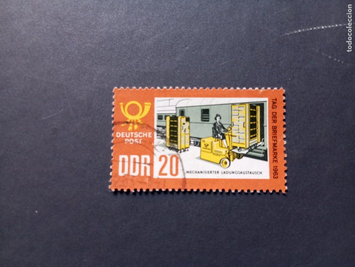 Sellos: ALEMANIA, REP&Uacute;BLICA DEMOCRATICA,RDA,DDR, 1963, D&Iacute;A DEL SELLO, YT 702