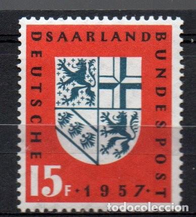 Francobolli: ALEMANIA SARRE A&Ntilde;O 1957 YV 361*** REUNIFICACI&Oacute;N CON LA REP&Uacute;BLICA FEDERAL DE ALEMANIA ESCUDOS