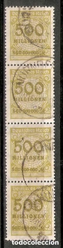 Stamps: ALEMANIA REICH. 1923. MI 4 x 324A