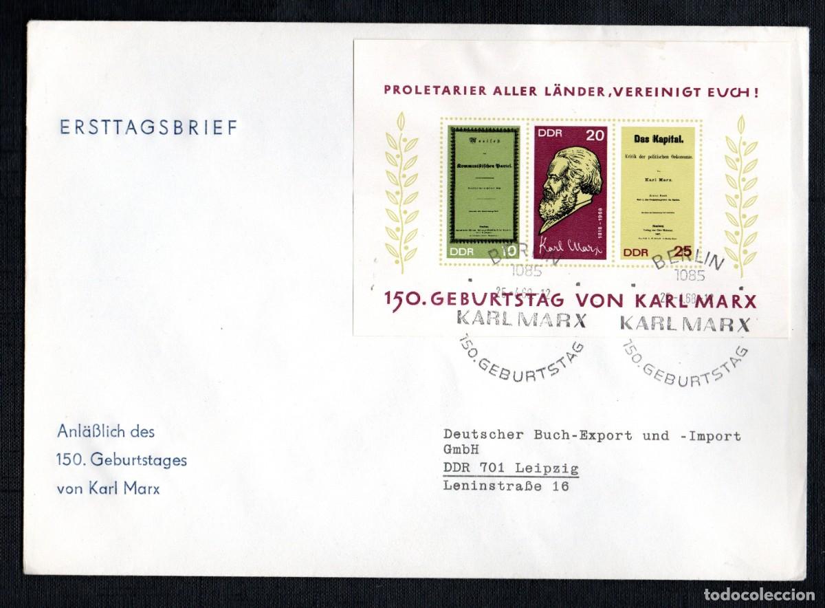 Sellos: DDR. 1968. FDC MI BLOCK 27 - Foto 1