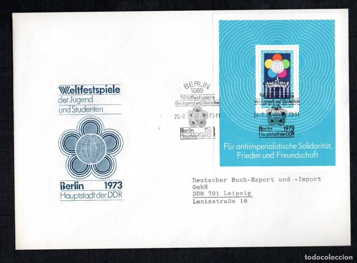 Sellos: DDR. 1973. FDC MI BLOCK 38 - Foto 1