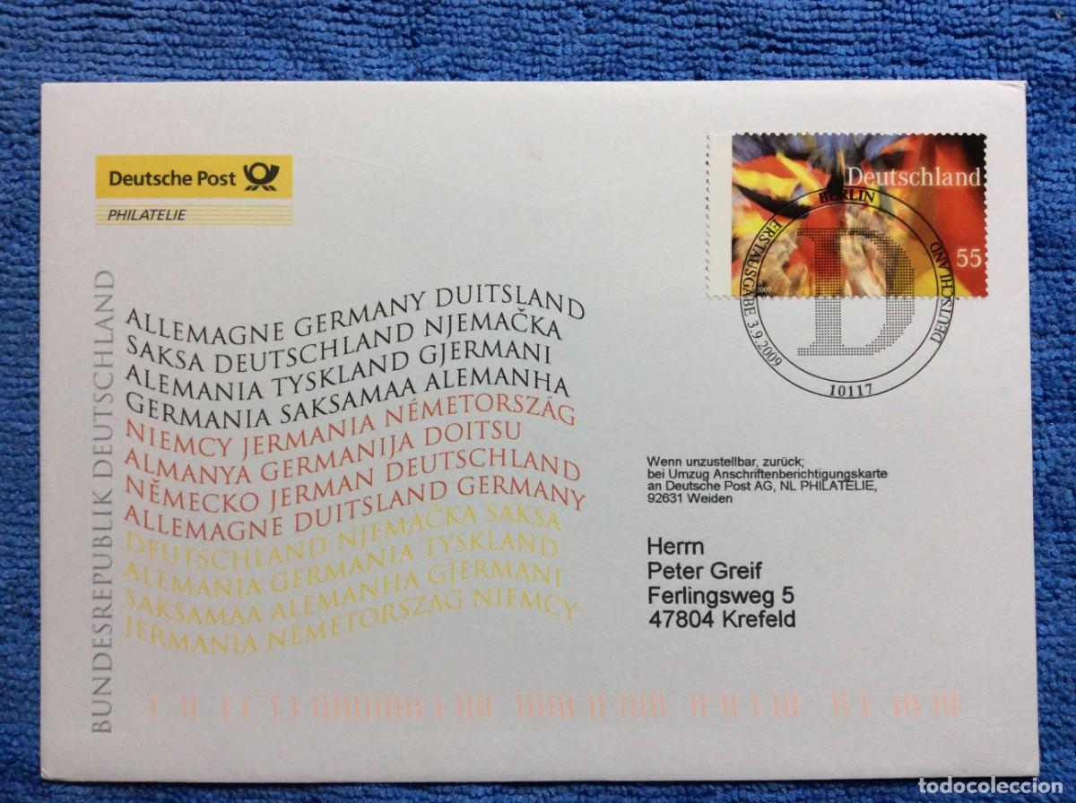 Sellos: ALEMANIA. SOBRE PRIMER D&Iacute;A - 2009 - Foto 1