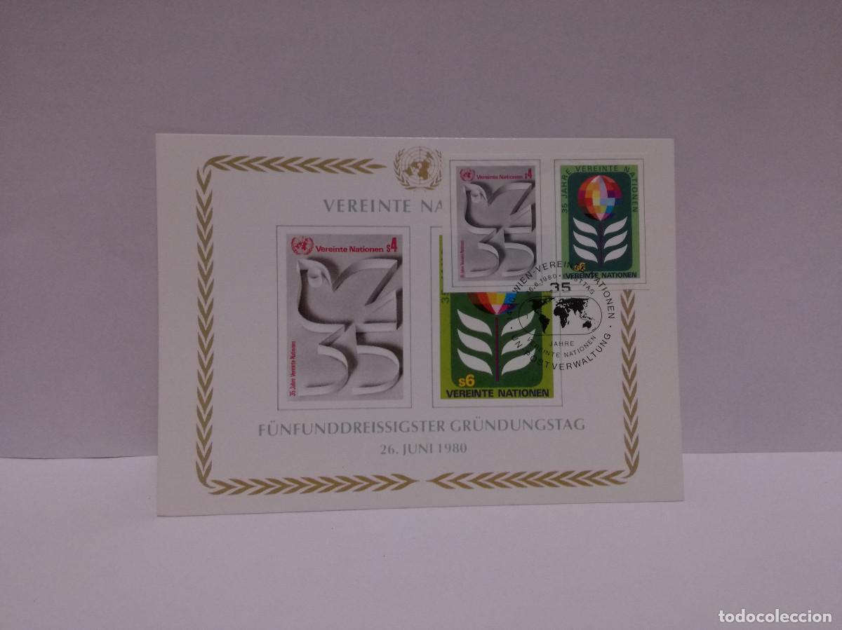 Selos: ENTERO POSTAL ALEMANIA - NACIONES UNIDAS 1980 - 35 ANIVERSARIO DE NACIONES UNIDAS