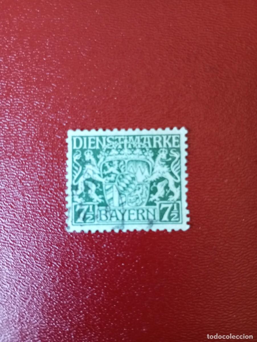 Briefmarken: ALEMANIA, BAVIERA, 1916, SELLOS DE SERVICIO, PAPEL TINTADO