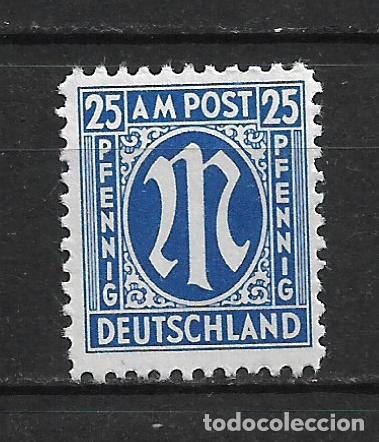 Sellos: alemania zona americana 1945 michel 28 sello ** mnh - 23/65