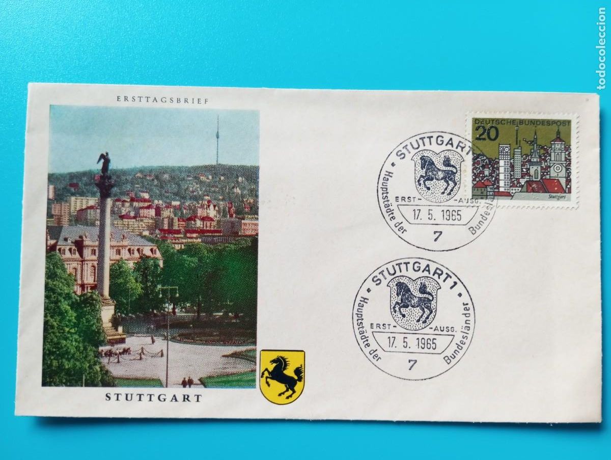 Sellos: ALEMANIA 1965, RFA, SPD STUTTGART - Foto 1
