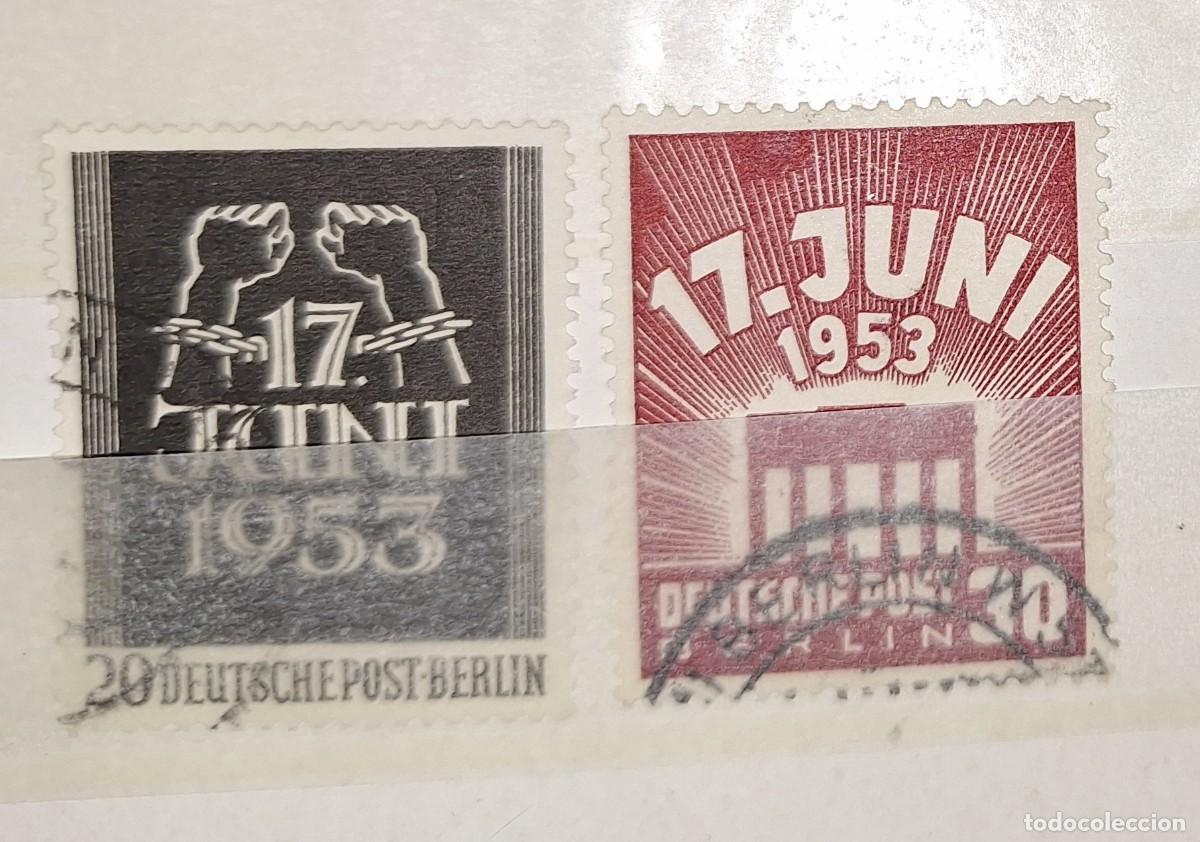 Stamps: ALEMANIA, BERL&Iacute;N, 1953, CAT.YT. 96/97.