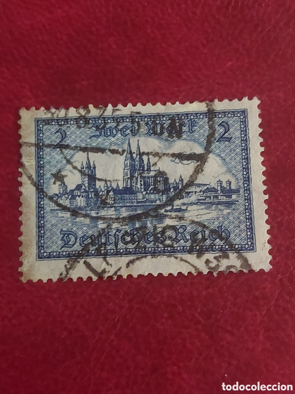 Stamps: Sello Alemania 1930 2 Mark Vista de Colonia
