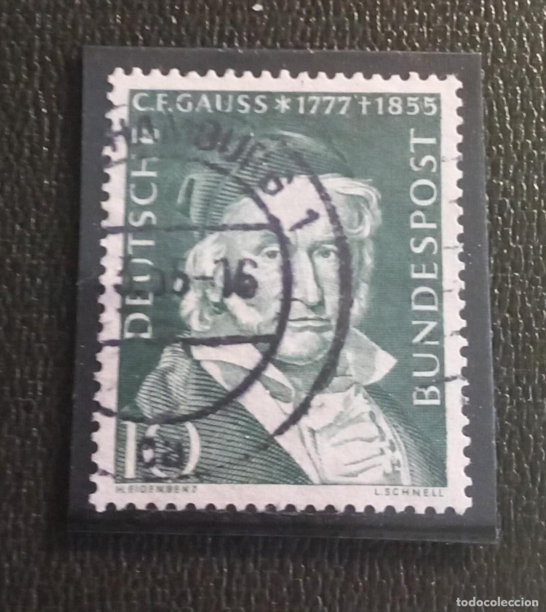 Sellos: Alemania, 1955 Gauss - Foto 1