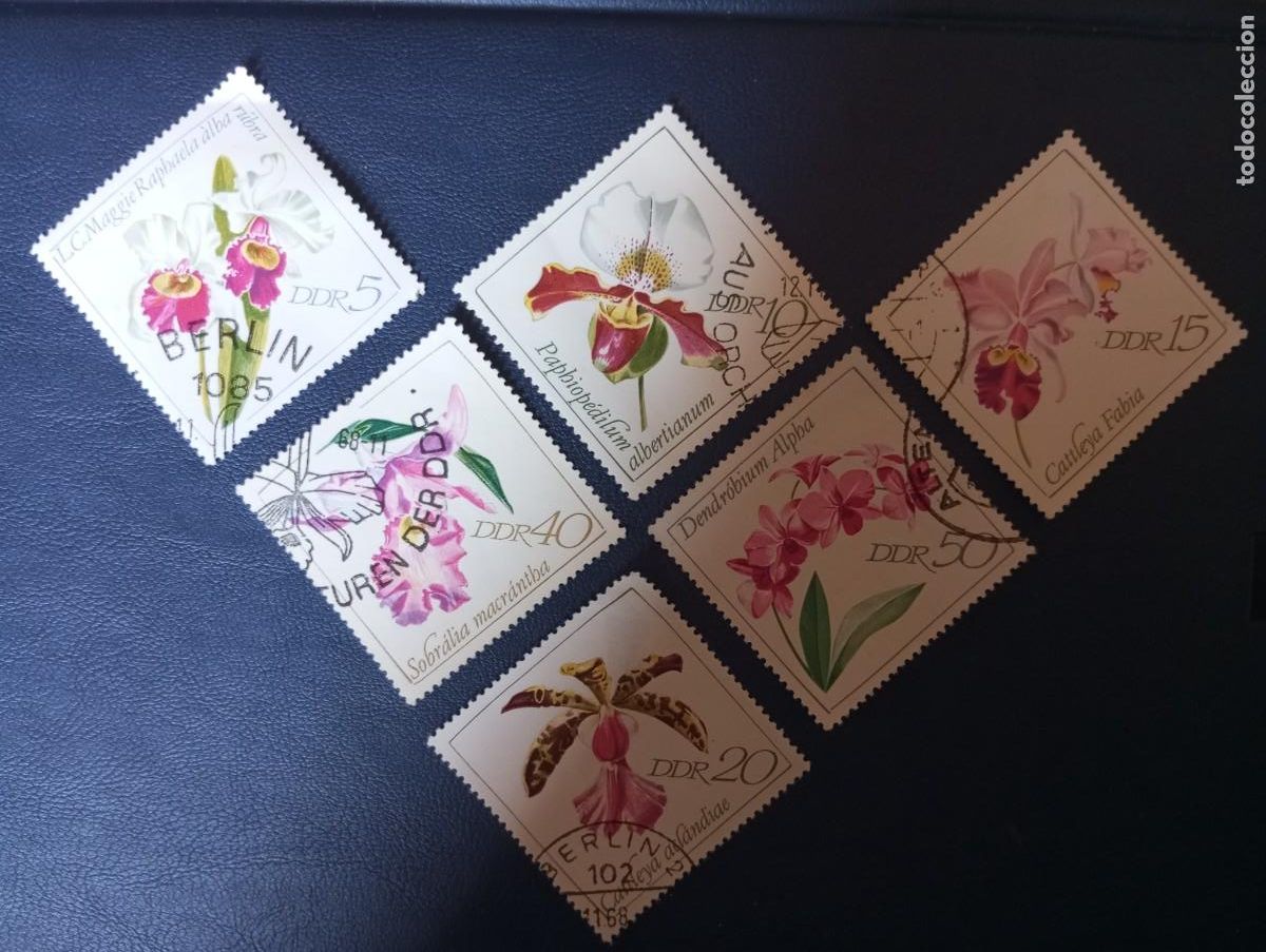 Sellos: ALEMANIA, REP&Uacute;BLICA DEMOCRATICA,RDA,DDR, 1968, ORQUIDEAS, YT 1116/21