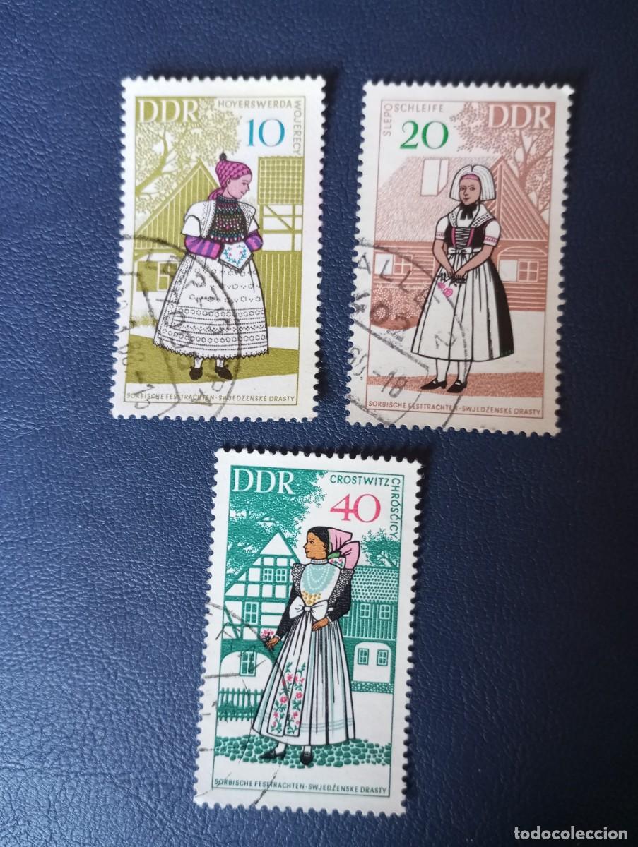 Sellos: ALEMANIA, REP&Uacute;BLICA DEMOCRATICA,RDA,DDR, 1968, TRAJES REGIONALES, YT 1049/51