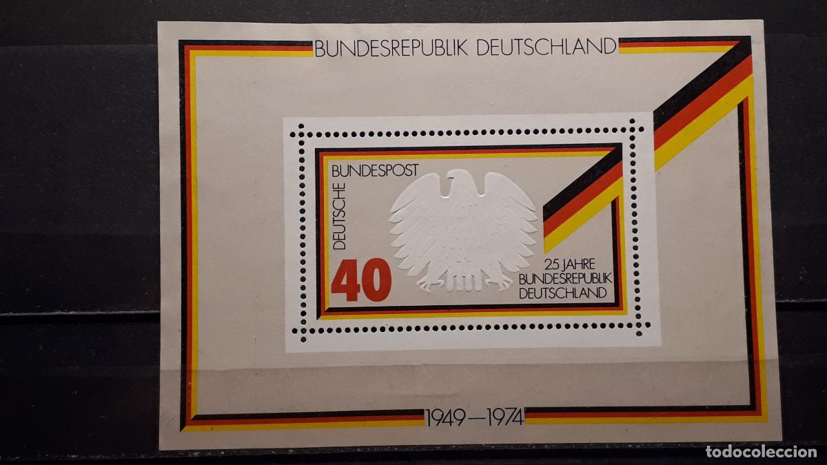 Sellos: ALEMANIA FEDERAL . A&Ntilde;O 1974. (*). YVERT H.B. 9