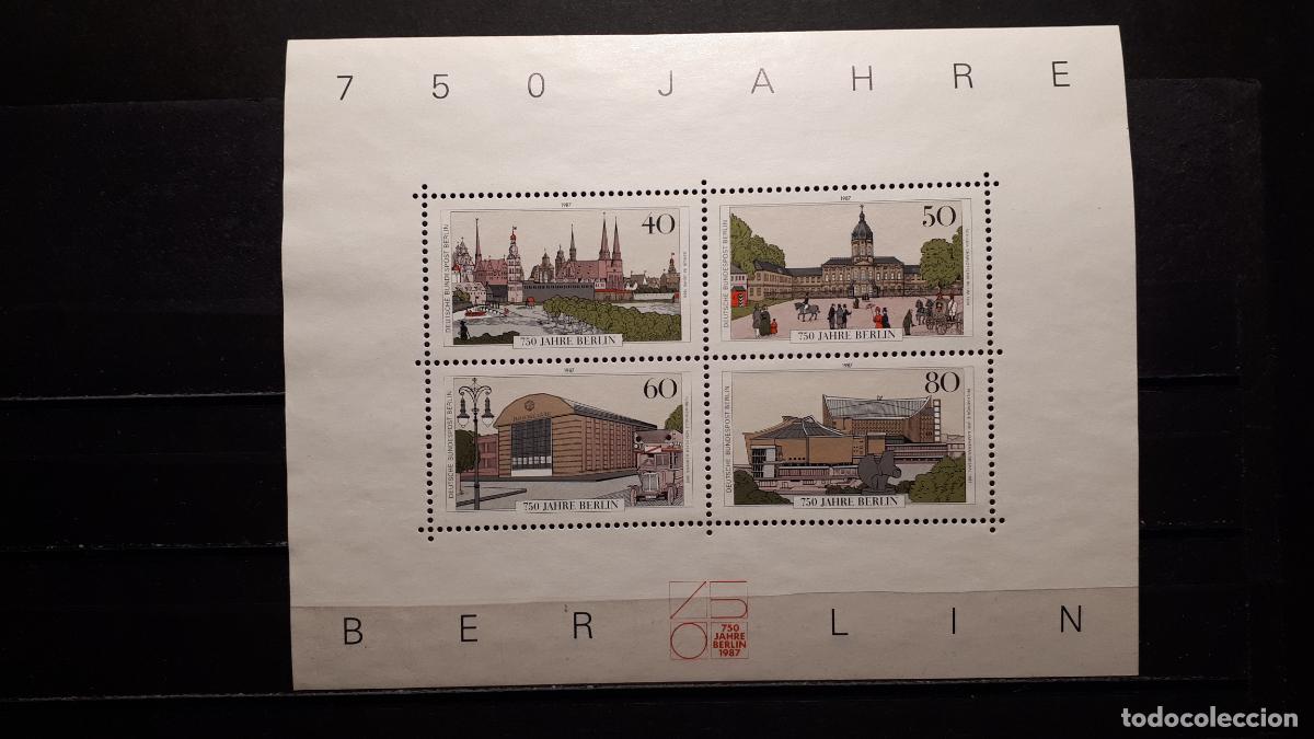 Sellos: ALEMANIA BERL&Iacute;N . A&Ntilde;O 1987. (*). - Foto 1