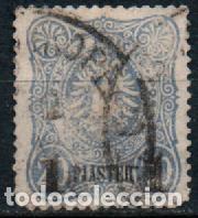 Sellos: CORREO ALEMAN EN ELIMPERIO TURCO (A&Ntilde;O 1884) IVERT N&ordm; 3, AGUILA IMPERIAL ALEMANA SOBRECARGADO, USADO