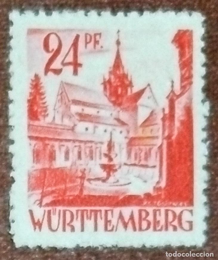 Sellos: Alemania - 24 PF. WURTTEMBERG - Foto 1