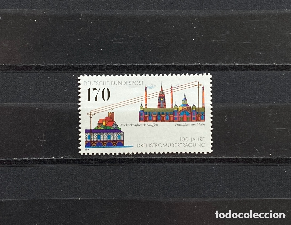 Sellos: Sellos, nuevo, de Alemania 1991 Yvert 1389 Edificios - Foto 1