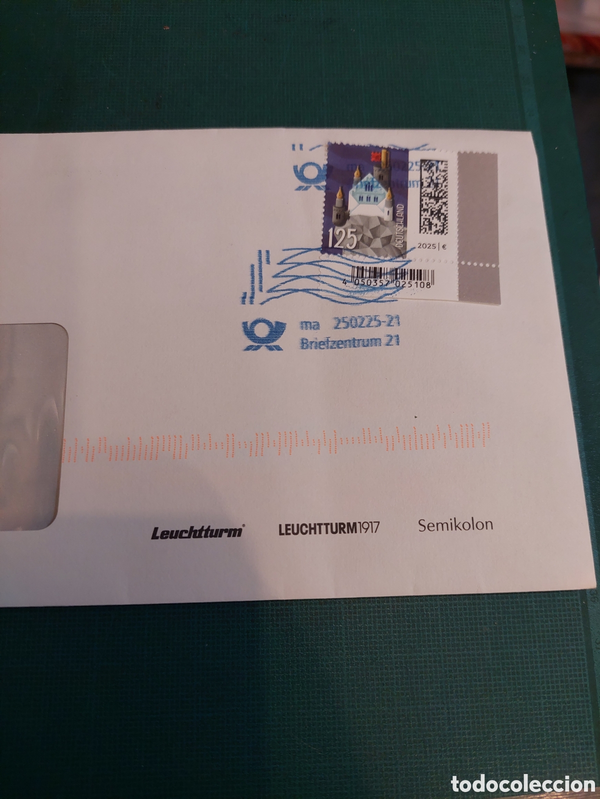 Sellos: SOBRE LEUCHTTURM MATASELLO - Foto 1