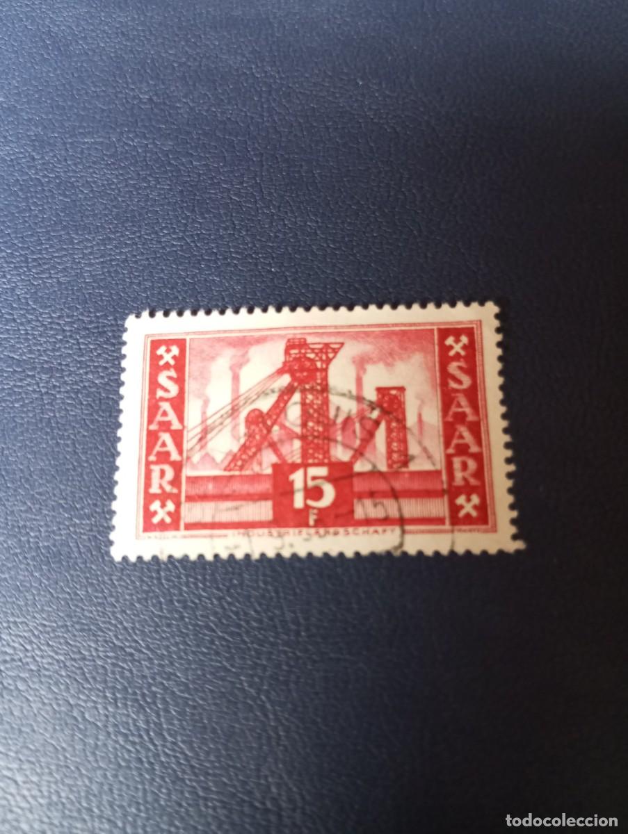 Sellos: ALEMANIA, SARRE, 1954, MINA, YT 337