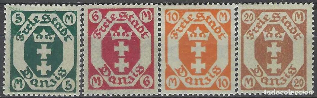 Sellos: DANZIG 1922 - ESCUDO, S.COMPLETA - MH* - Foto 1