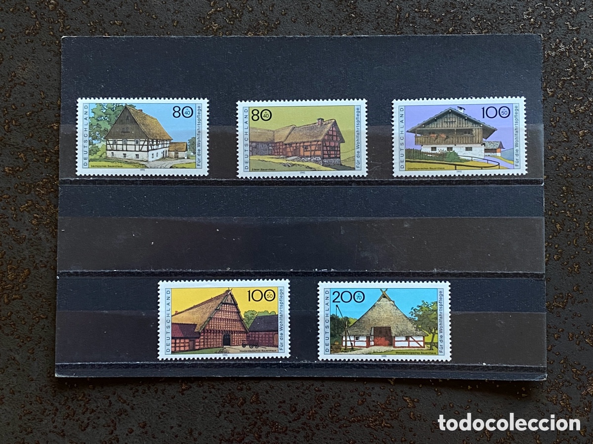 Sellos: Sellos, nuevo, de Alemania 1995 Yvert 1651/55 Edificios - Foto 1