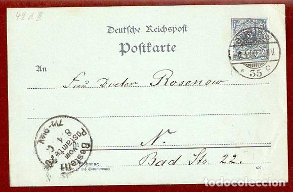 Sellos: Deutfche Reichspoft Poftttarte - Foto 1