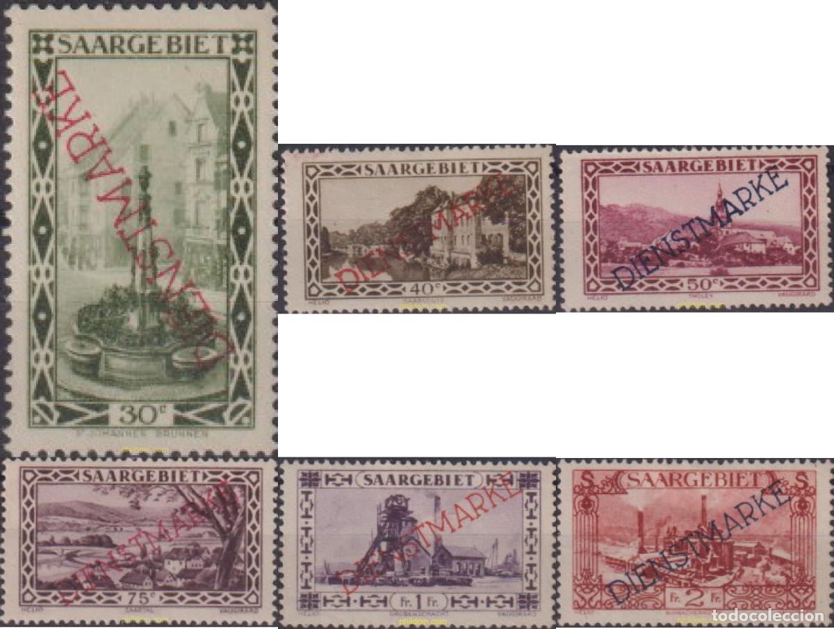 Francobolli: 619836 HINGED ALEMANIA. Sarre 1927 SERIE BASICA