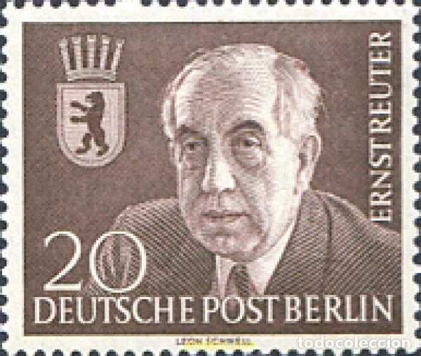 Selos: 691075 HINGED ALEMANIA. Berl&iacute;n 1954 ANIVERSARIO DE LA MUERTE DE ERNST REUTER