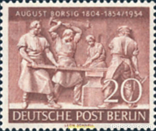 Stamps: 691101 HINGED ALEMANIA. Berl&iacute;n 1954 CENTENARIO DE LA MUERTE DE AUGUSTO BORSIG