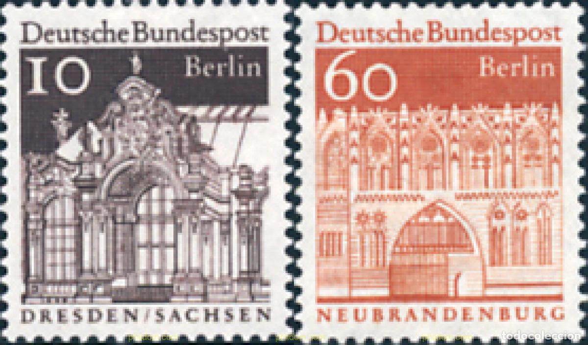 Sellos: 691942 MNH ALEMANIA. Berl&iacute;n 1966 EDIFICIOS HISTORICOS - Foto 1