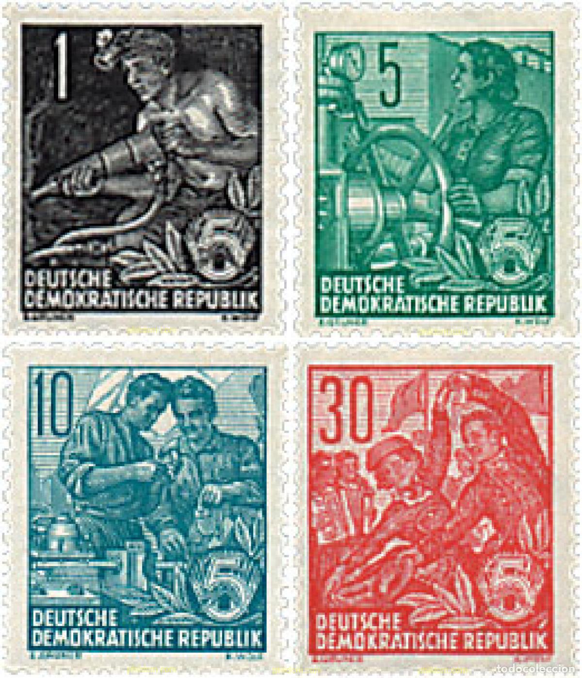Stamps: 703485 HINGED ALEMANIA DEMOCRATICA 1953 PLAN QUINQUENAL