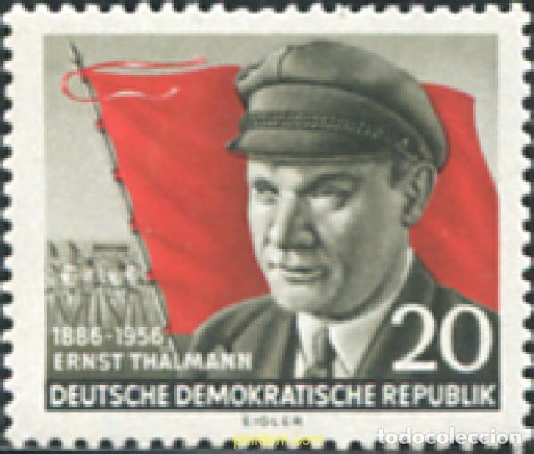 Timbres: 703866 HINGED ALEMANIA DEMOCRATICA 1956 70 ANIVERSARIO DEL NACIMIENTO DE ERNST THALMANN
