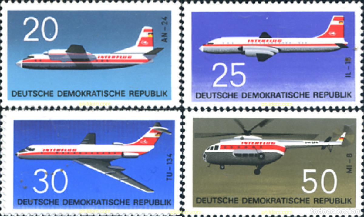 Selos: 709075 HINGED ALEMANIA DEMOCRATICA 1969 AVIONES