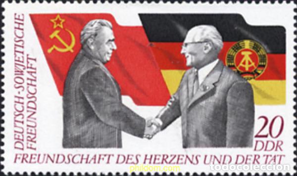 Sellos: 709394 MNH ALEMANIA DEMOCRATICA 1972 AMISTAD GERMANO-SOVIETICA