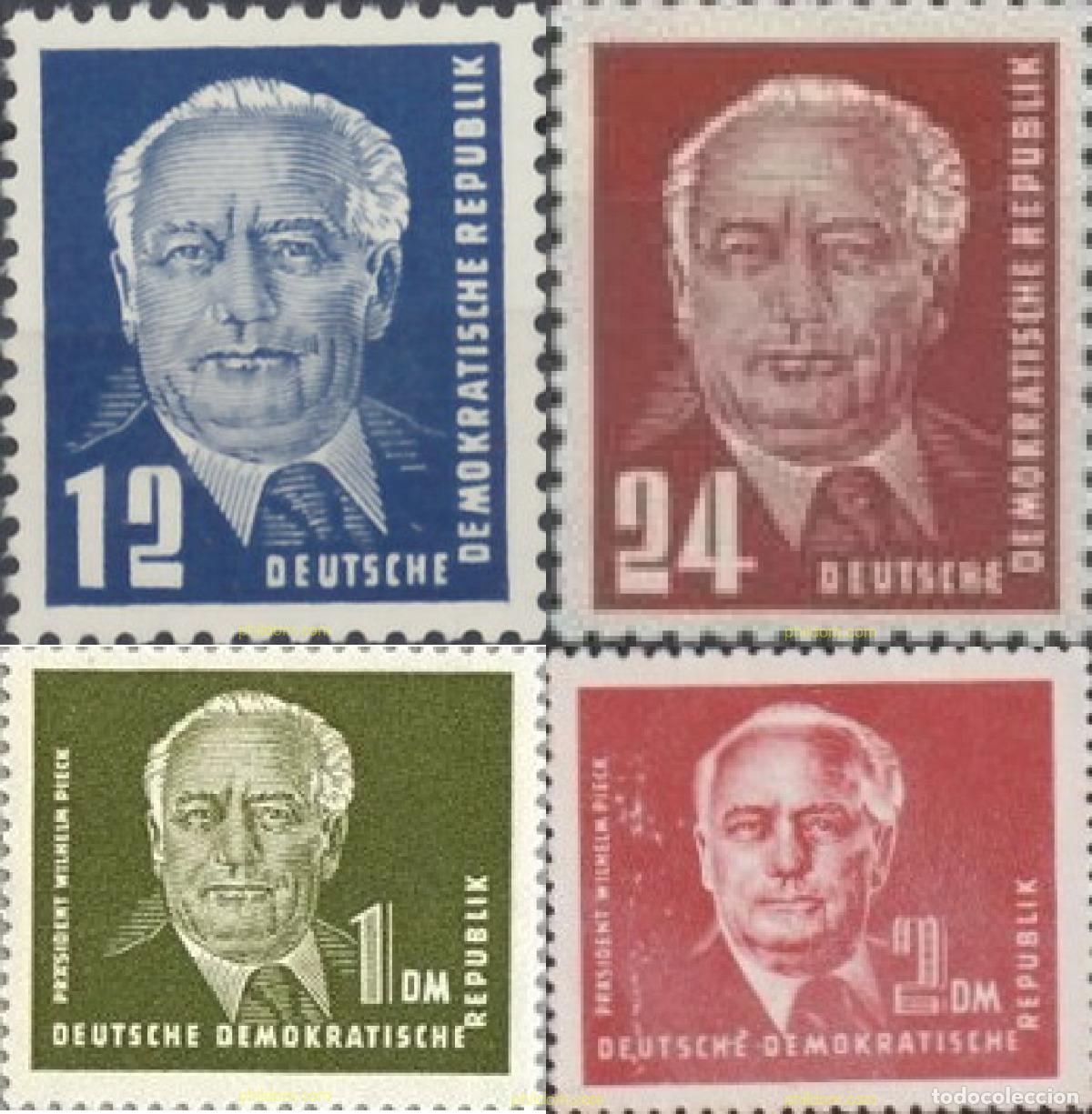 Selos: 759340 HINGED ALEMANIA DEMOCRATICA 1952 PRESIDENTE WILHELM PIECK
