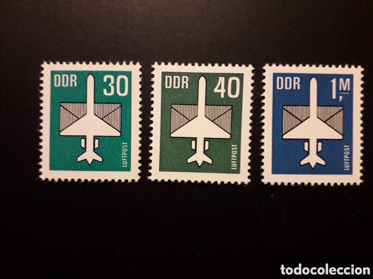 Selos: ALEMANIA ORIENTAL DDR YVERT A-8/10 SERIE COMPLETA NUEVA *** 1982 AVIONES PEDIDO M&Iacute;NIMO 3&euro;