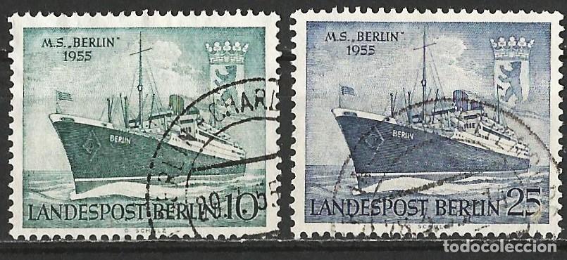 Francobolli: Alemania (Berlin) 1955 - Mi 126 y 127 - YT 111 y 112 - Paquebote &rdquo;Berlin&rdquo;