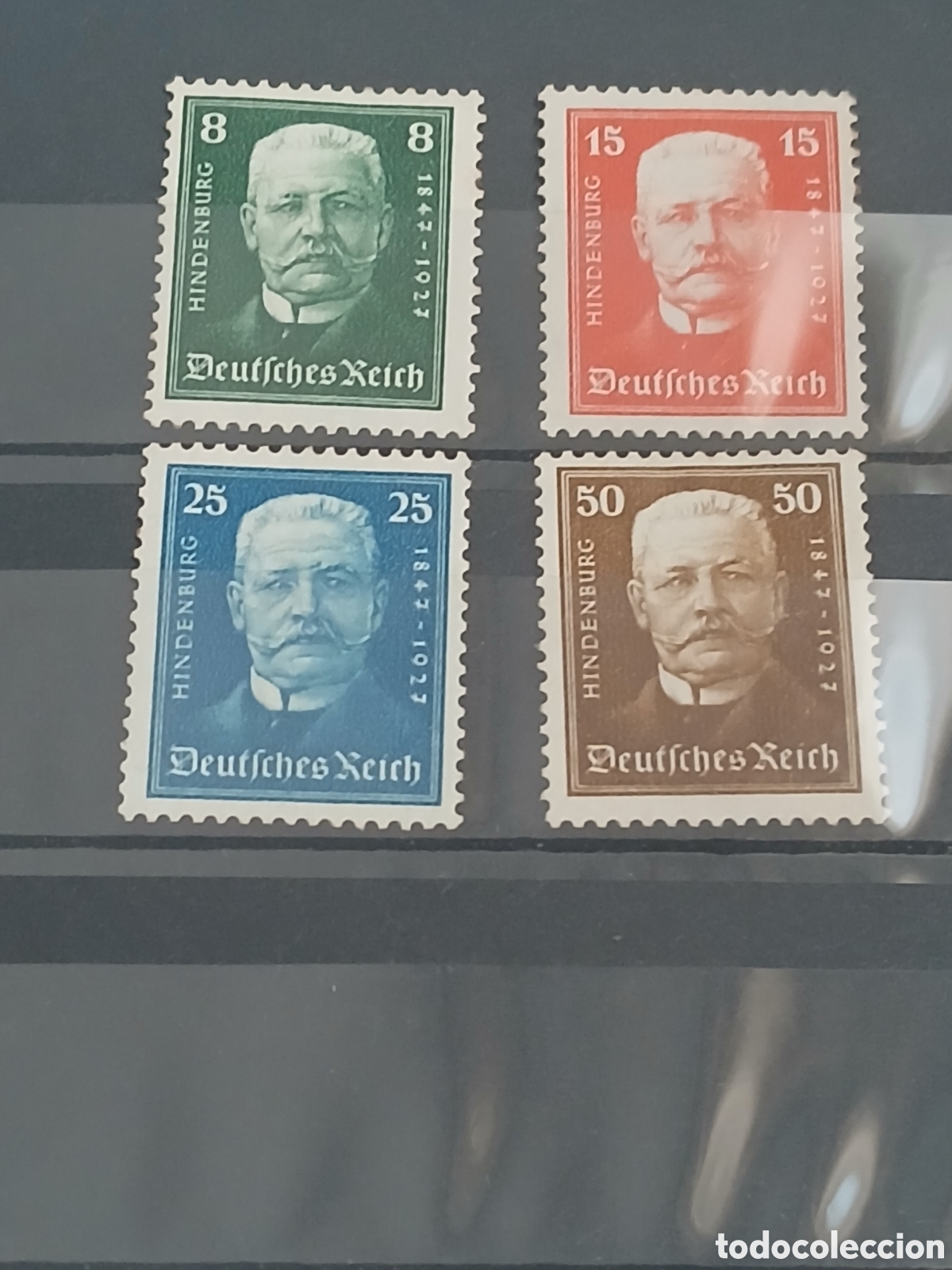 Briefmarken: ALEMANIA IMPERIO WEIMAR 1927, YVERT 394/397*