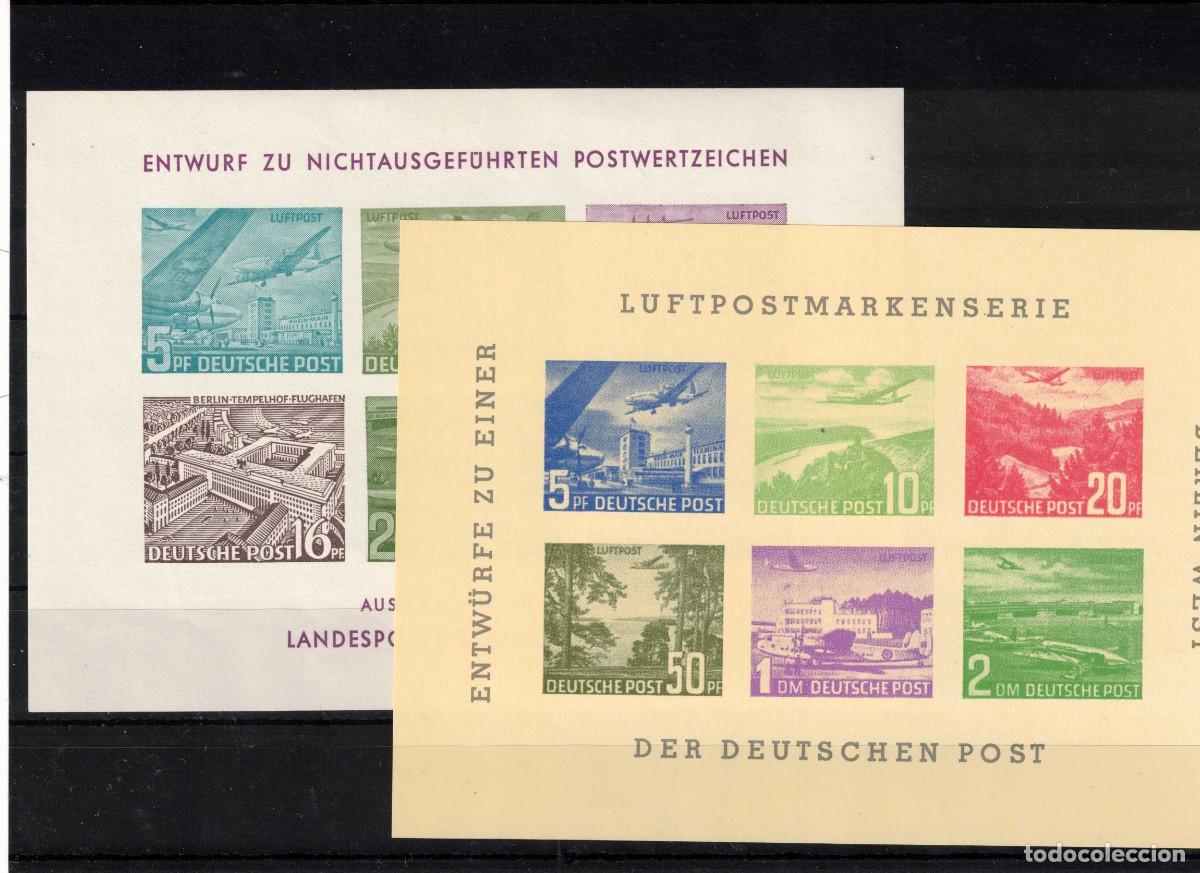 Sellos: Alemania. Conjunto de 4 hojas Bloques Deust Post - Foto 1
