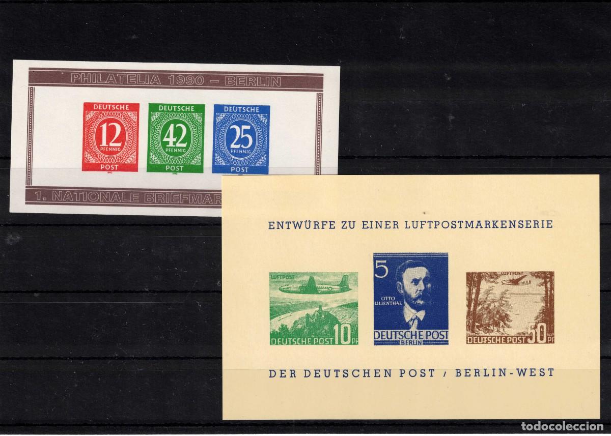 Sellos: Alemania. Conjunto de 4 hojas Bloques Deust Post - Foto 2