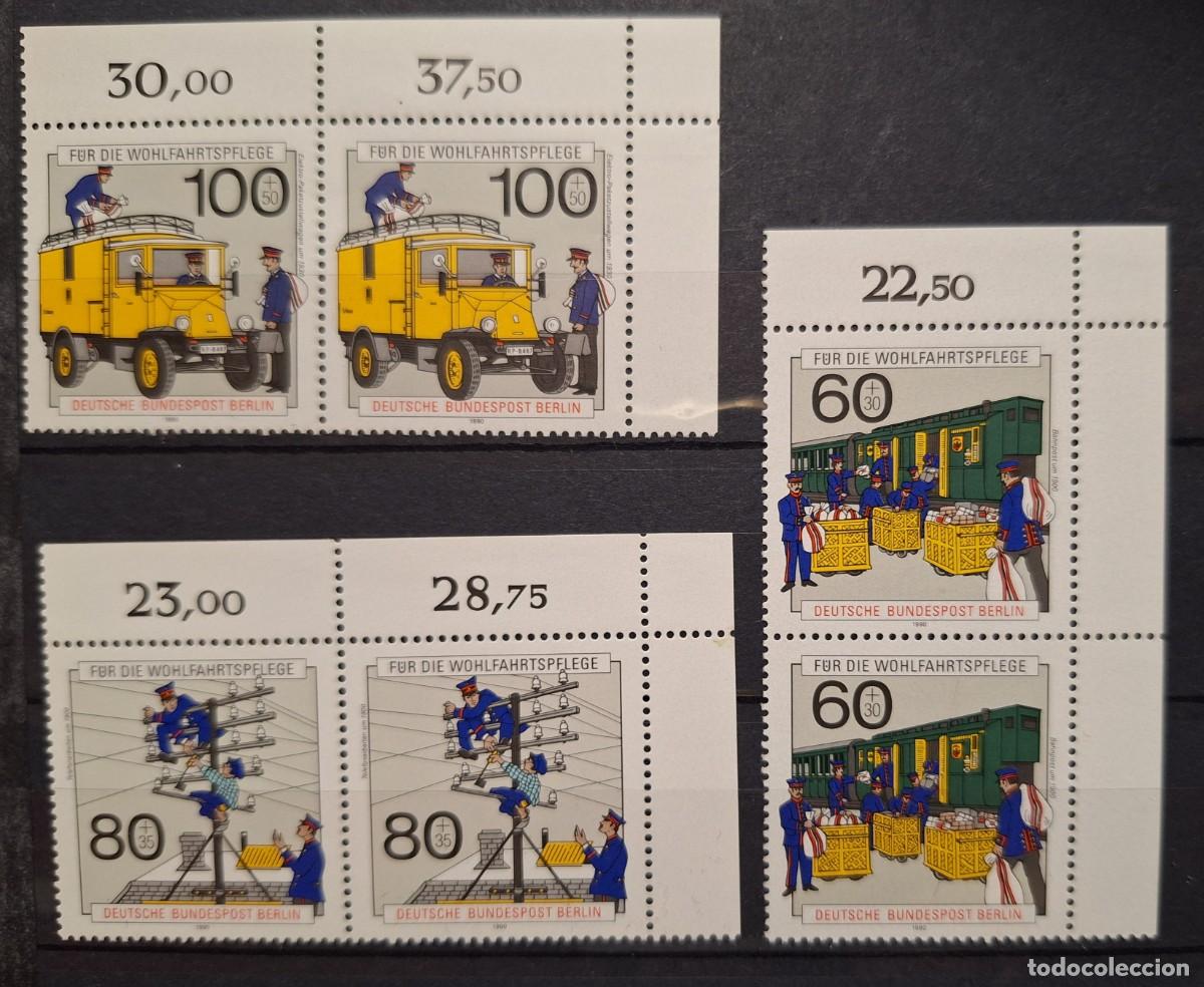 Briefmarken: ALEMANIA, BERL&Iacute;N, 1990, CAT.YT.837/839.BLOQ.2 Y BORDES DE HOJA.