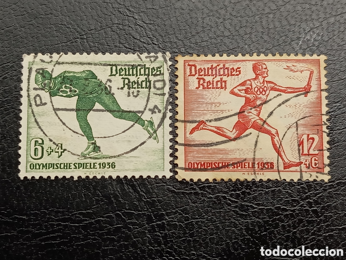Sellos: Sellos Alemania 1936 Juegos Ol&iacute;mpicos