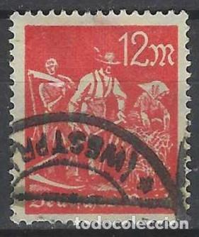 Sellos: ALEMANIA 1922 - S. BÁSICA, OFICIOS, AGRICULTOR, ROJO - USADO