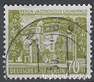 Sellos: BERL&Iacute;N 1953-54 - EDIFICIOS, CASA DE CAMPO DE GRUNEWALD - USADO - Foto 1