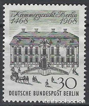 Sellos: BERL&Iacute;N 1968 - 5&ordm; CENTENARIO DEL EDIFICIO DE LA CORTE SUPREMA DE BERL&Iacute;N - MSG - Foto 1