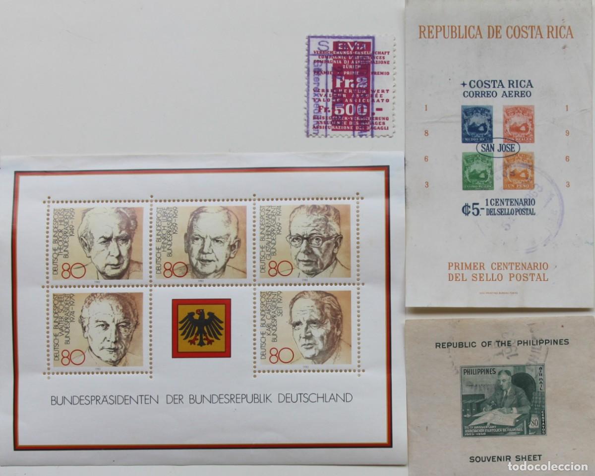 Sellos: SELLOS CONMEMORATIVOS NUEVOS/USADOS: COSTA RICA-FILIPINAS-ALEMANIA-SUIZA